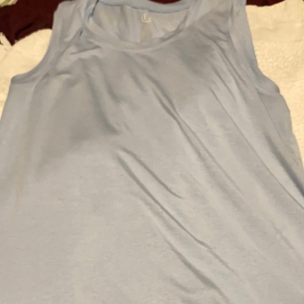 LAURA JANELLE BEAUTY BLUE 95% VISCOSE 5% SPANDEX CONTRAST I00% POLYESTER